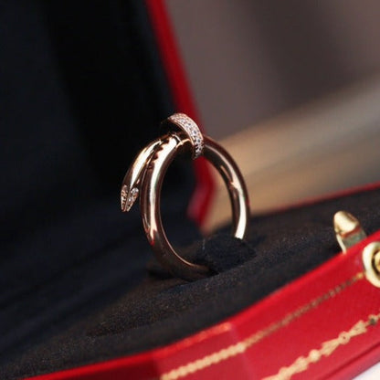 [Garvey ]JUSTE RING 2.65MM PINK GOLD DIAMOND