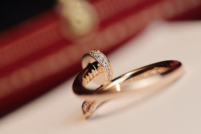 [Garvey ]JUSTE RING 2.65MM PINK GOLD DIAMOND