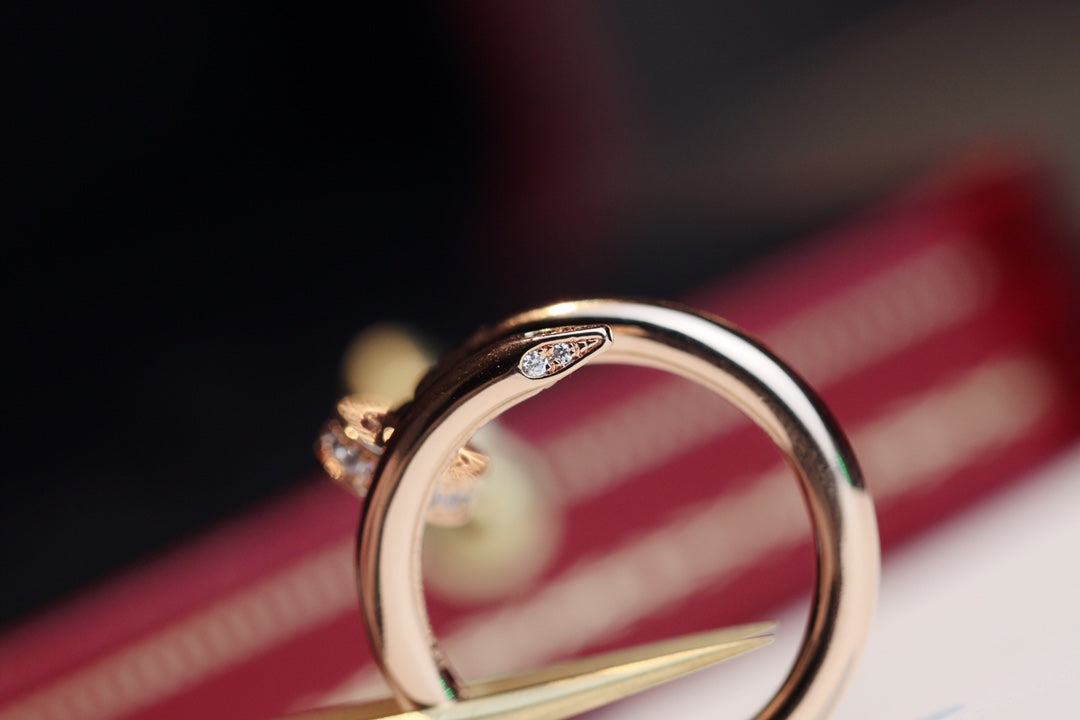 [Garvey ]JUSTE RING 2.65MM PINK GOLD DIAMOND
