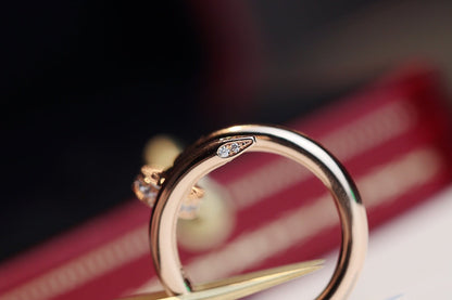 [Garvey ]JUSTE RING 2.65MM PINK GOLD DIAMOND