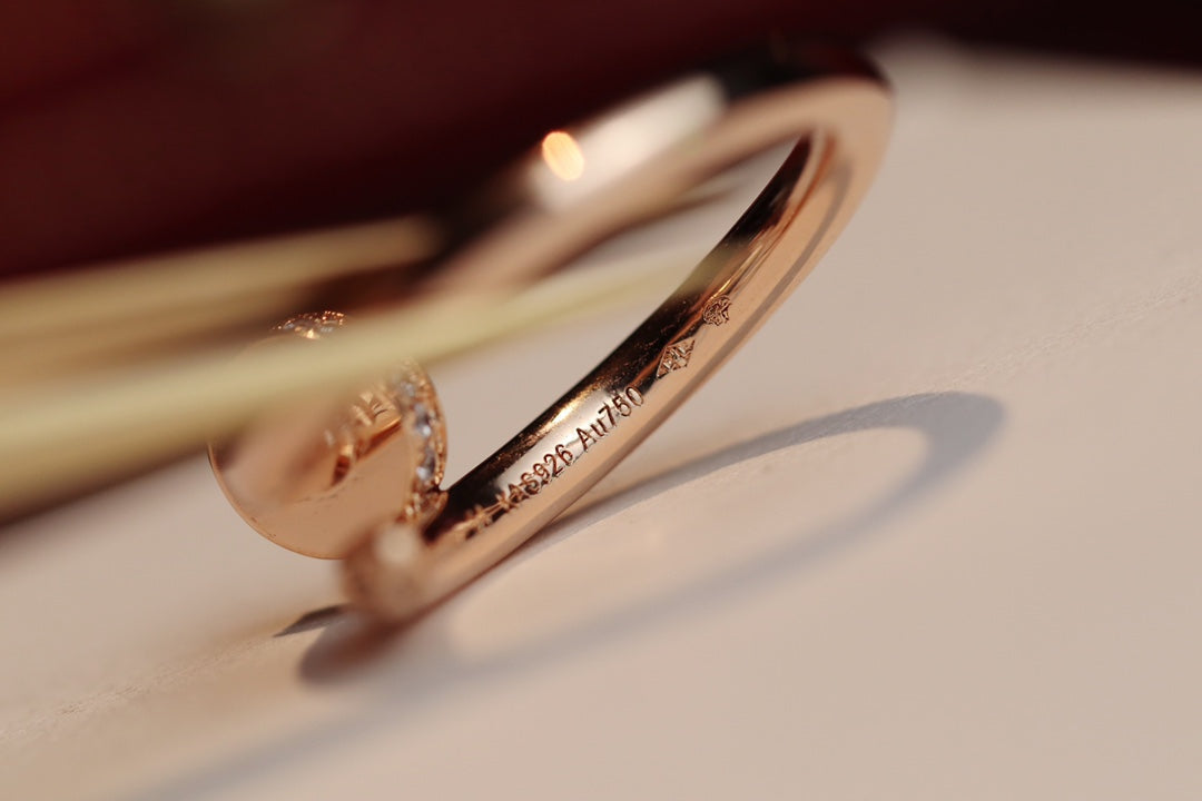 [Garvey ]JUSTE RING 2.65MM PINK GOLD DIAMOND
