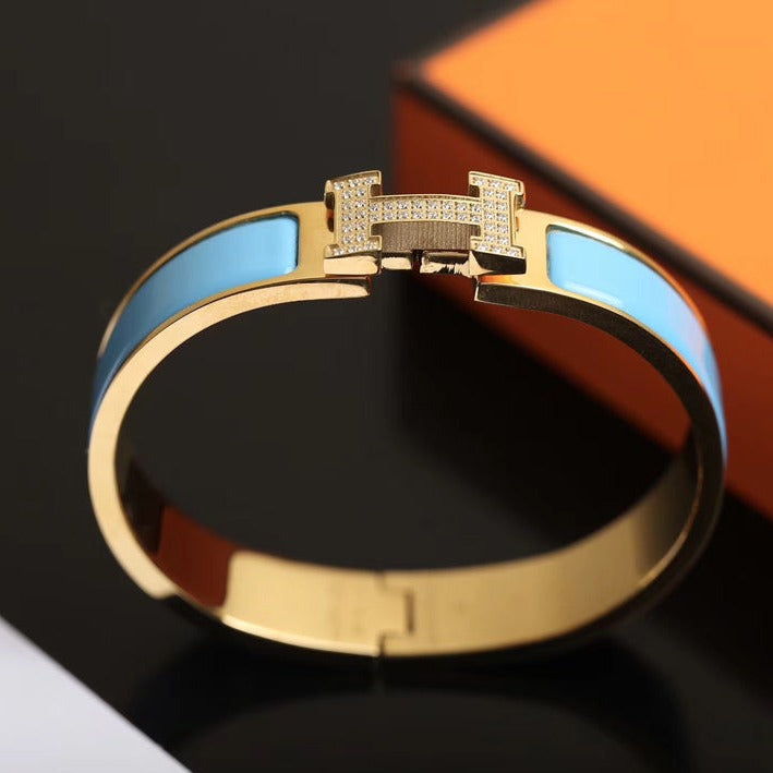 [Garvey ]H CLOUD BLUE BRACELET GOLD DIAMOND