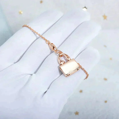 [Garvey ]AMULETTE PEDANT ROSE GOLD NECKLACE