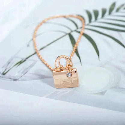 [Garvey ]AMULETTE PEDANT ROSE GOLD NECKLACE
