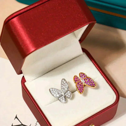 [Garvey ]TWIN BUTTERFLY DIAMOND RING
