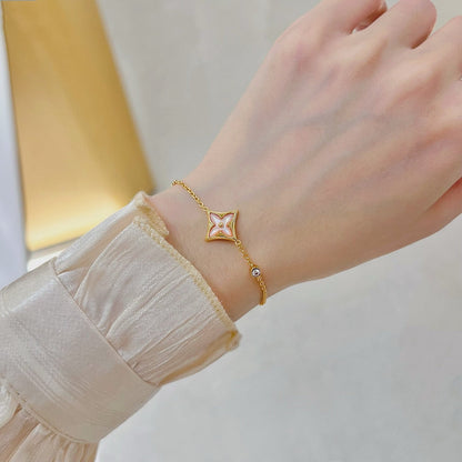 [Garvey]STAR 1 DIAMOND ROSE GOLD BRACELET