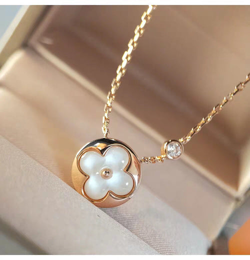 [Garvey ]SUN MOP GOLD 1 DIAMOND NECKLACE