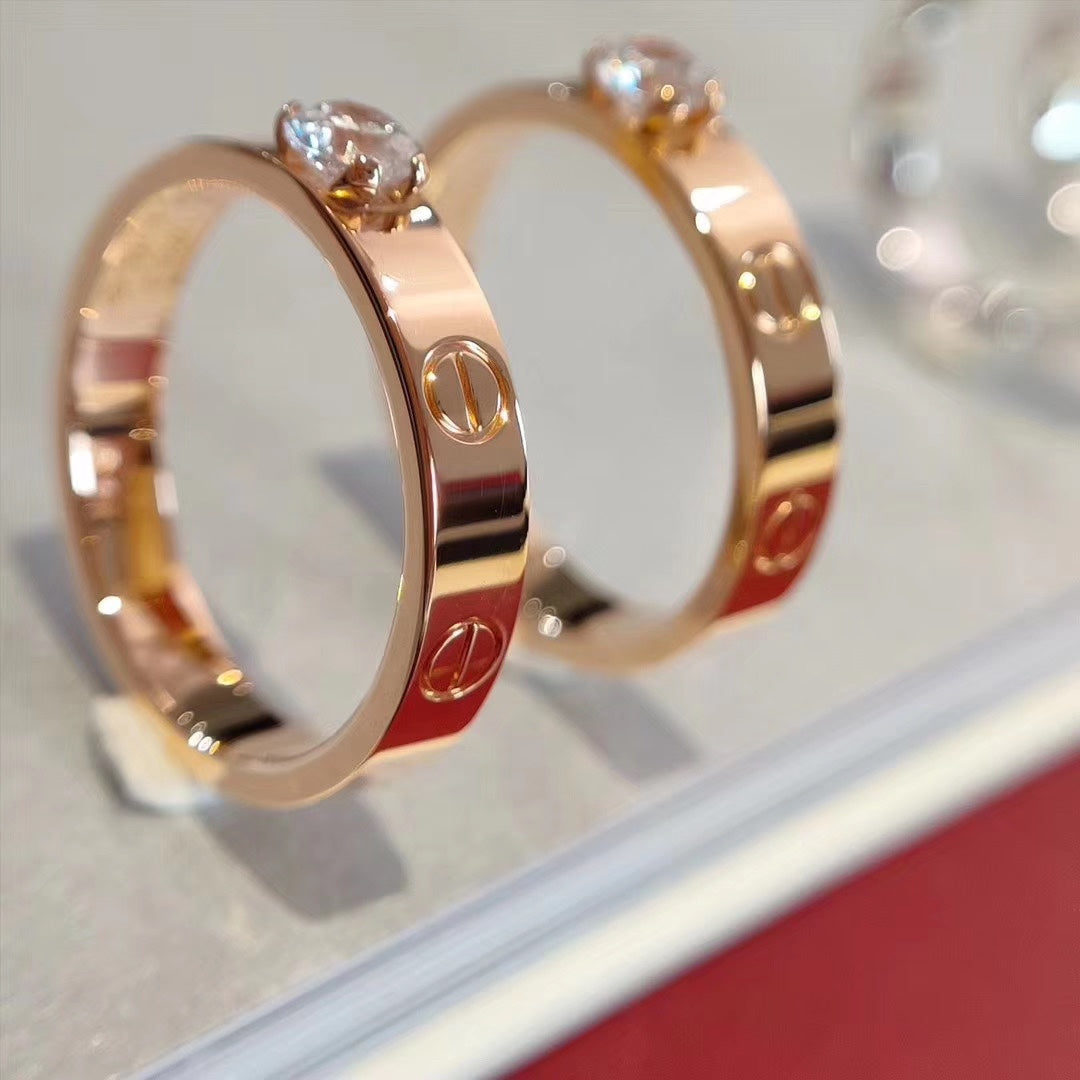 [Garvey ]LOVE RING 3.6MM 1 BIG DIAMOND