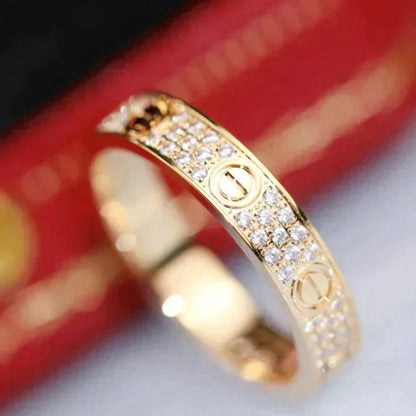 [Garvey ]LOVE RING 3.6MM DIAMOND PAVED