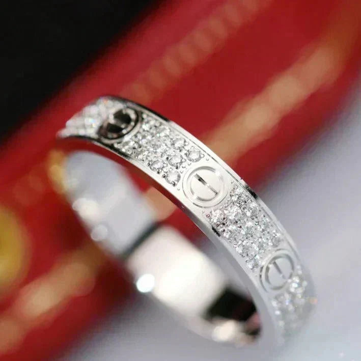 [Garvey ]LOVE RING 3.6MM DIAMOND PAVED