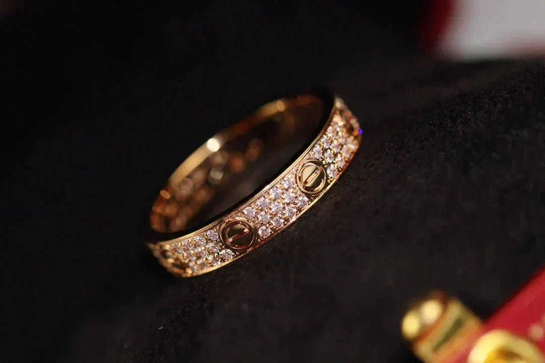 [Garvey ]LOVE RING 3.6MM DIAMOND PAVED