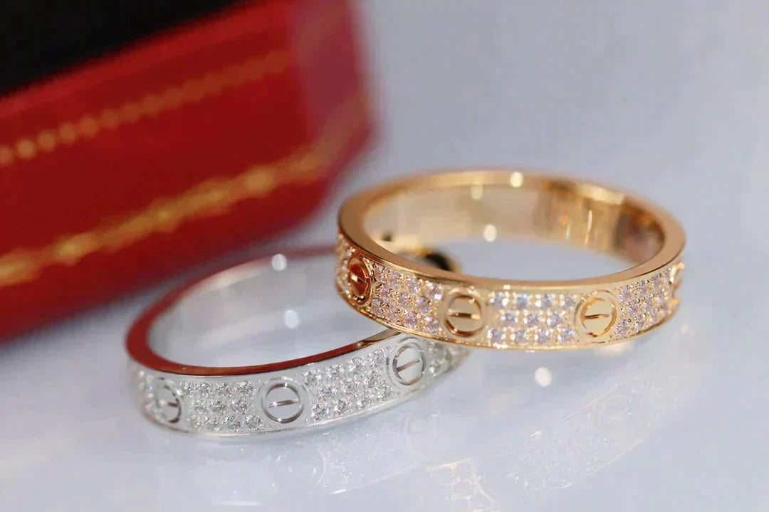 [Garvey ]LOVE RING 3.6MM DIAMOND PAVED
