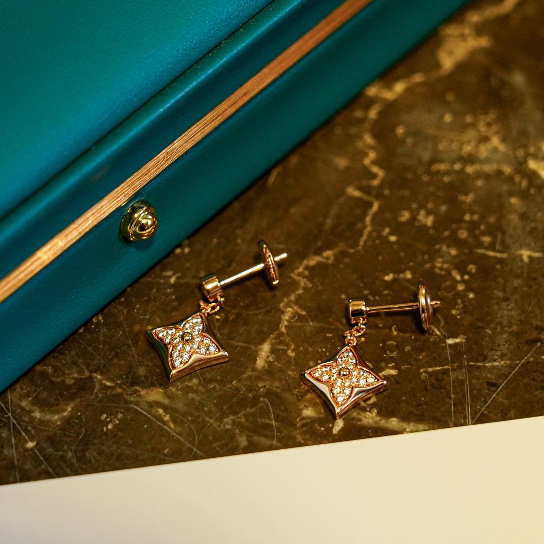 [Garvey ]STAR DIAMONDS EARRINGS GOLD