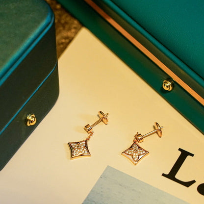 [Garvey]STAR DIAMONDS EARRINGS GOLD
