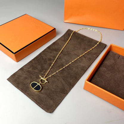 [Garvey ]CHAINE VERSO BLACK CERAMIC NECKLACE