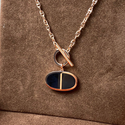 [Garvey ]CHAINE VERSO BLACK CERAMIC NECKLACE