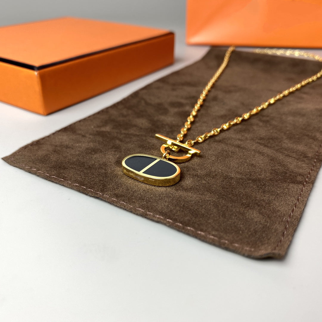 [Garvey ]CHAINE VERSO BLACK CERAMIC NECKLACE