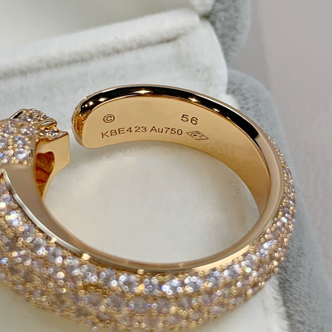 [Garvey ]PANTHERE PINK GOLD DIAMOND RING