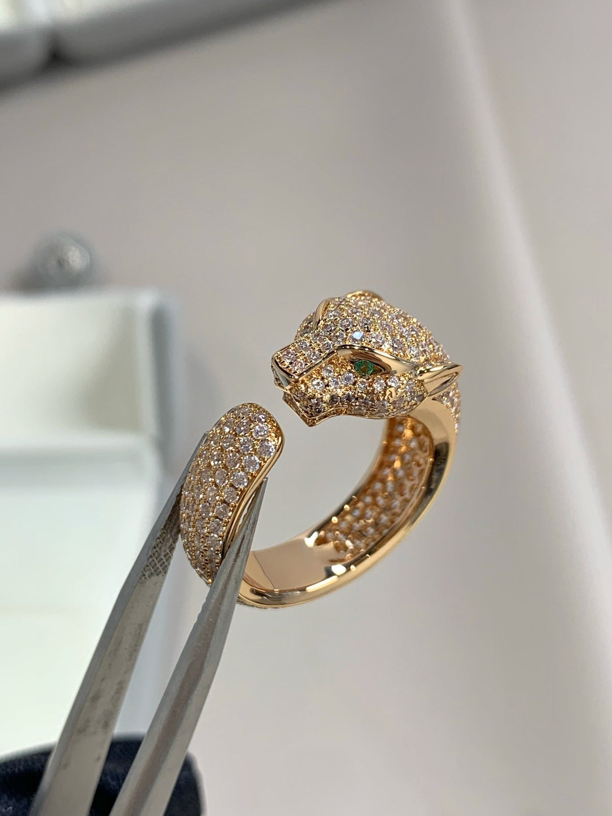 [Garvey ]PANTHERE PINK GOLD DIAMOND RING