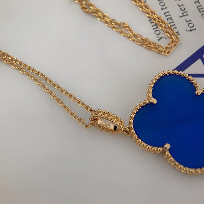 [Garvey ]CLOVER 25MM NECKLACE TURQUOISE ROSE GOLD