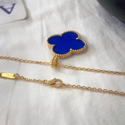 [Garvey ]CLOVER 25MM NECKLACE TURQUOISE ROSE GOLD
