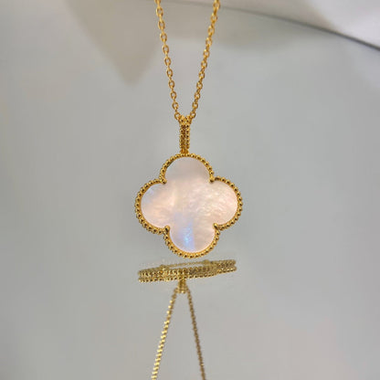 [Garvey ]CLOVER 25MM MOP LARGE PENDANT NECKLACE