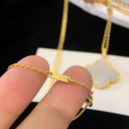 [Garvey ]CLOVER 25MM MOP LARGE PENDANT NECKLACE