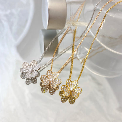 [Garvey ]FLOWER DIAMOND NECKLACE