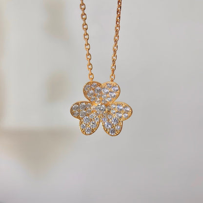 [Garvey ]FLOWER DIAMOND NECKLACE