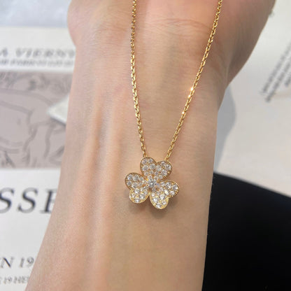 [Garvey ]FLOWER DIAMOND NECKLACE