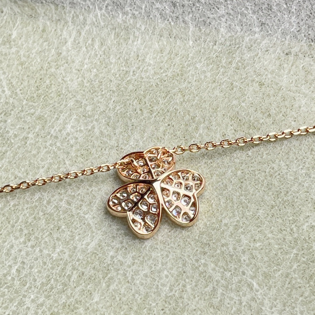 [Garvey ]FLOWER DIAMOND NECKLACE