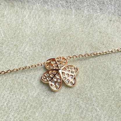 [Garvey]PAVÉ DIAMOND FLOWER CHARM NECKLACE