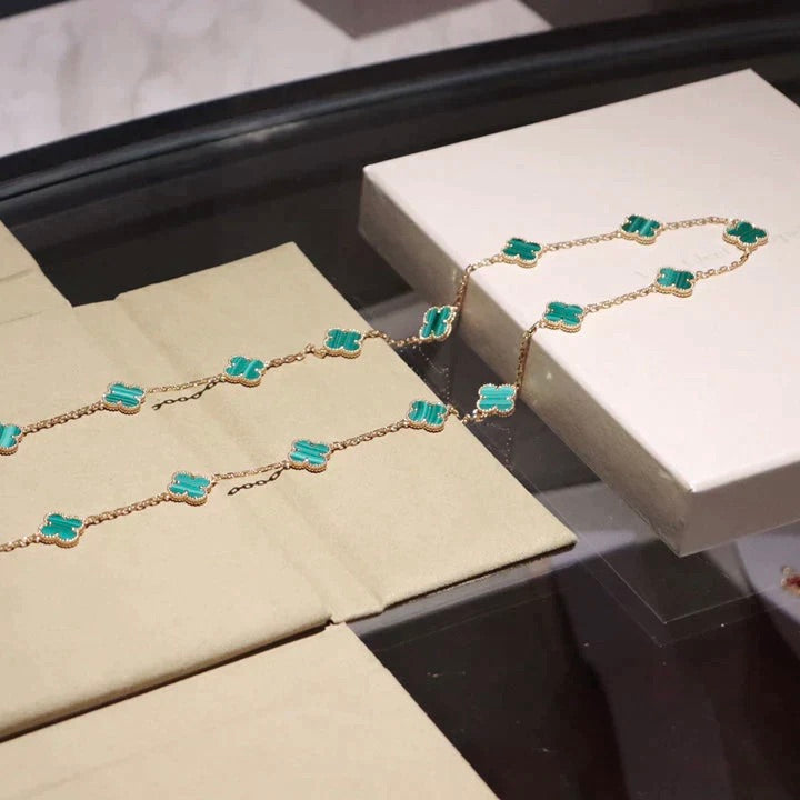 [Garvey ]CLOVER 20 MOTIFS MALACHITE GOLD