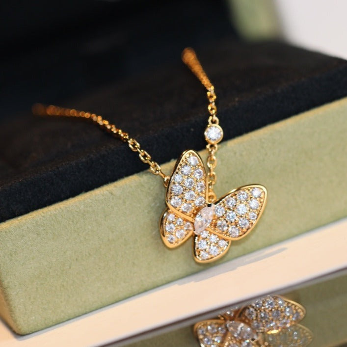 [Garvey ]BUTTERFLY DIAMOND NECKLACE