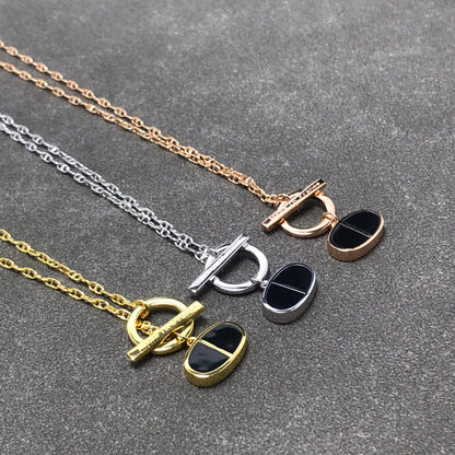 [Garvey ]CHAINE VERSO BLACK CERAMIC  NECKLACE