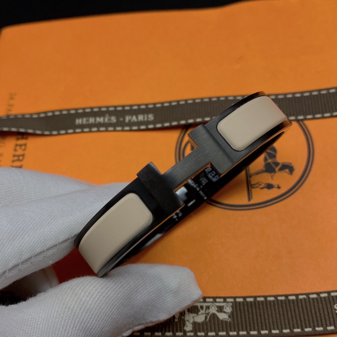 [Garvey ]H BRACELET 12MM BLACK BEIGE CERAMIC