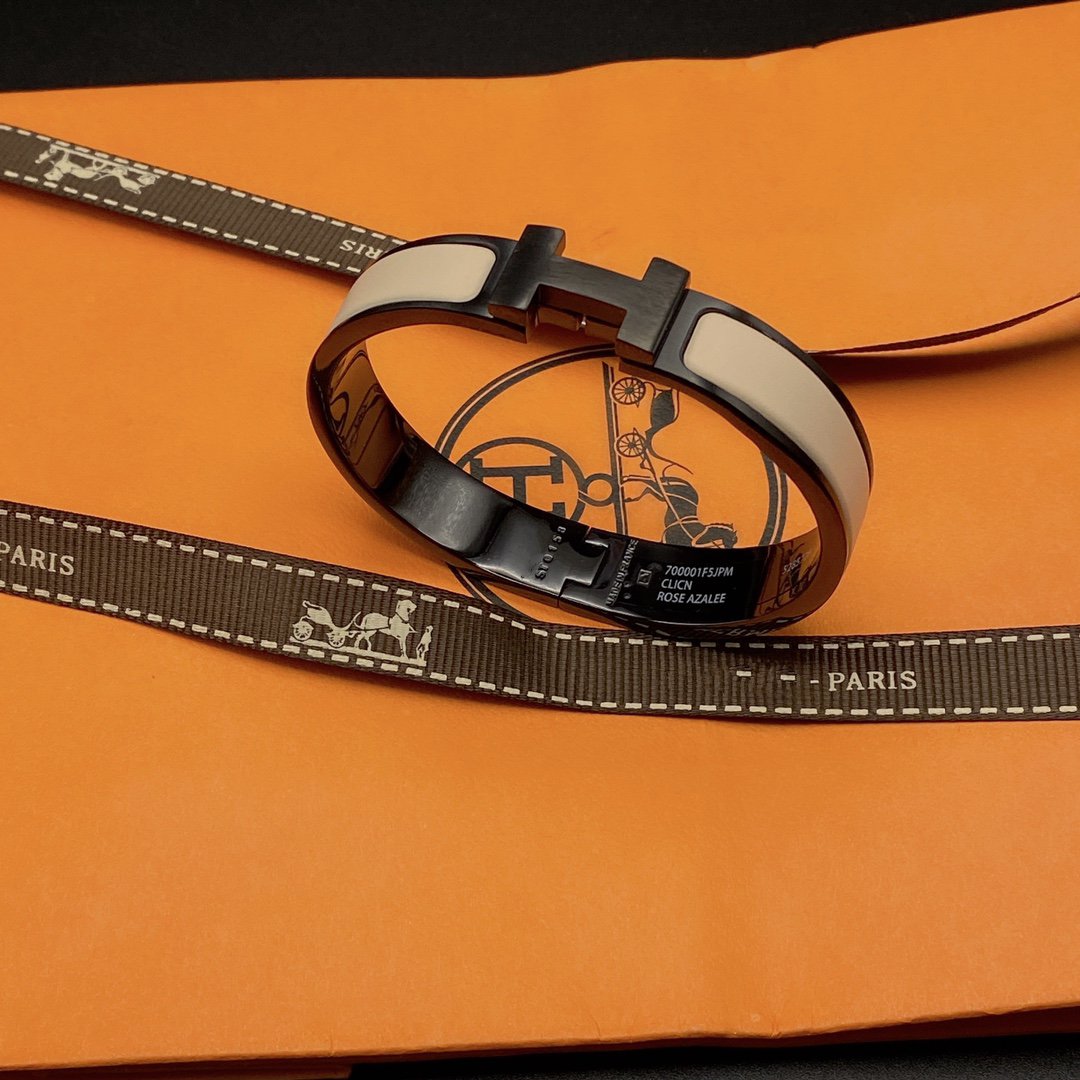 [Garvey ]H BRACELET 12MM BLACK BEIGE CERAMIC