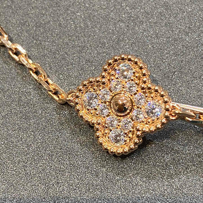 [Garvey ] CLOVER 5 MOTIF FULL DIAMOND BRACELET COLLECTION