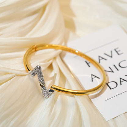 [Garvey]VOLTE UPSITE DOWN GOLD DIAMOND BRACELET