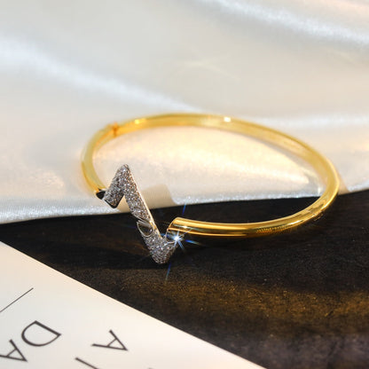 [Garvey]VOLTE UPSITE DOWN GOLD DIAMOND BRACELET
