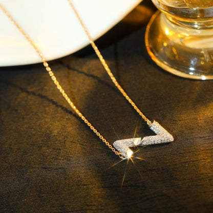 [Garvey ]VOLT SILVER DIAMOND PEDANT NECKLACE