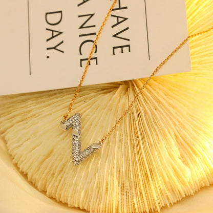 [Garvey ]VOLT SILVER DIAMOND PEDANT NECKLACE