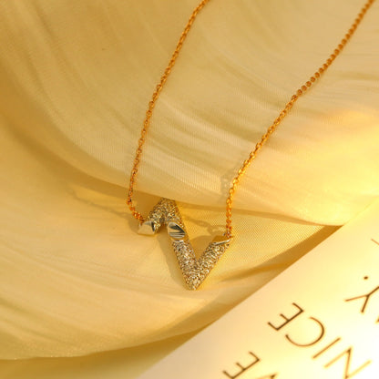 [Garvey ]VOLT SILVER DIAMOND PEDANT NECKLACE