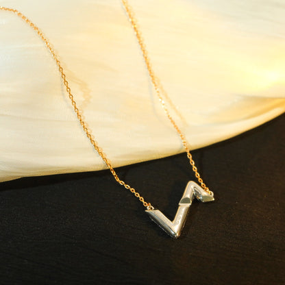 [Garvey ]VOLT SILVER DIAMOND PEDANT NECKLACE