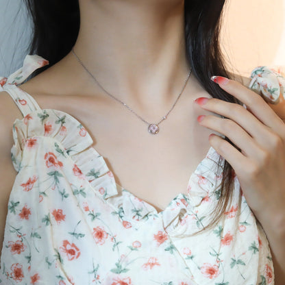 [Garvey]SUN PEDANT ROSE GOLD 1 DIAMOND NECKLACE