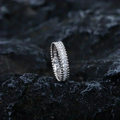 [Garvey ]PERLEE DIAMOND SILVER RING