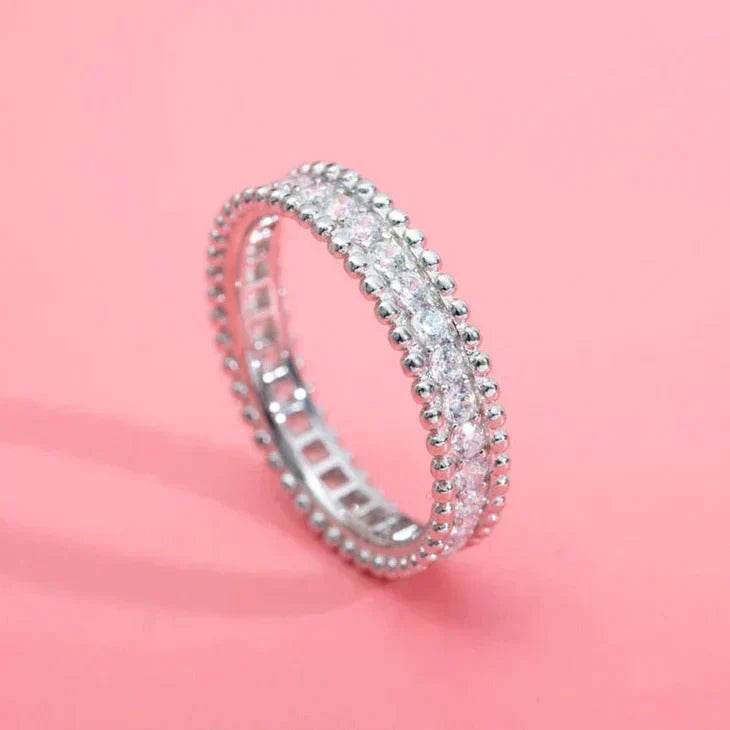[Garvey ]PERLEE DIAMOND SILVER RING