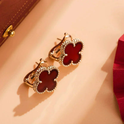 [Garvey ]CLOVER MEDIUM 1 MOTIFS CARNELIAN  EARRINGS