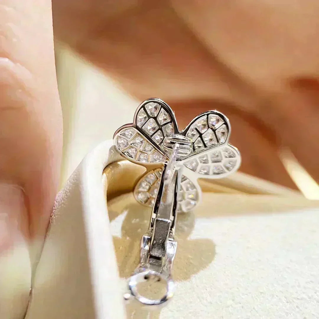 [Garvey ]CLOVER COMOS DIAMOND EARRINGS SILVER