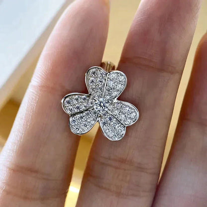[Garvey ]CLOVER COMOS DIAMOND EARRINGS SILVER